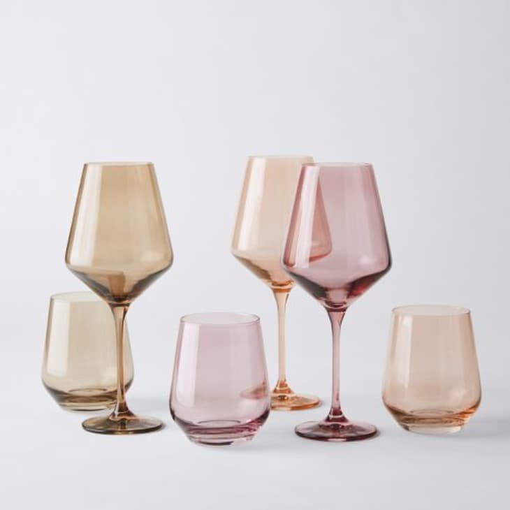 Product Image: Estelle Hand-Blown Colored Wine Glasses (Set of 6)