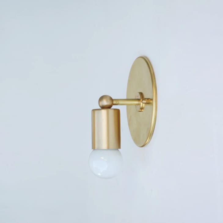 Product Image: Mid Century Brass Wall Sconce Light