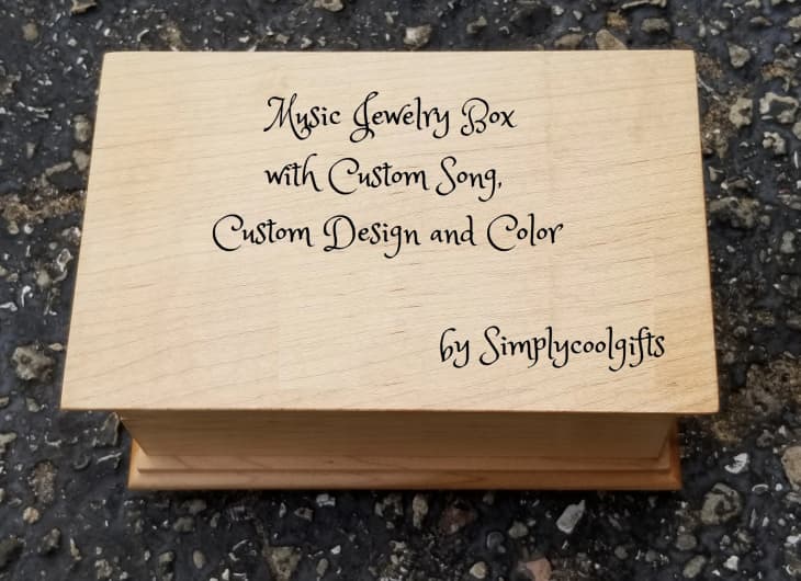 Customized Musical Jewelry Box at Etsy