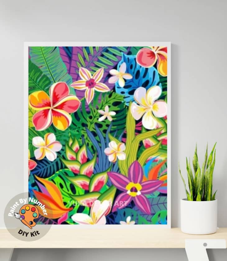 Product Image: Tropical Flowers Paint by Number Kit for Adults