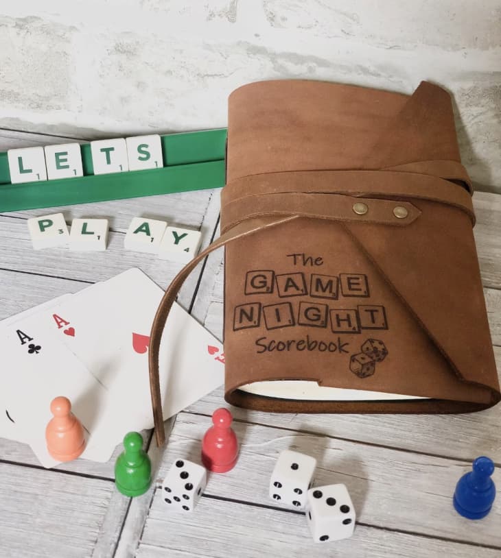 Product Image: Personalized Leather Game Night Scorebook