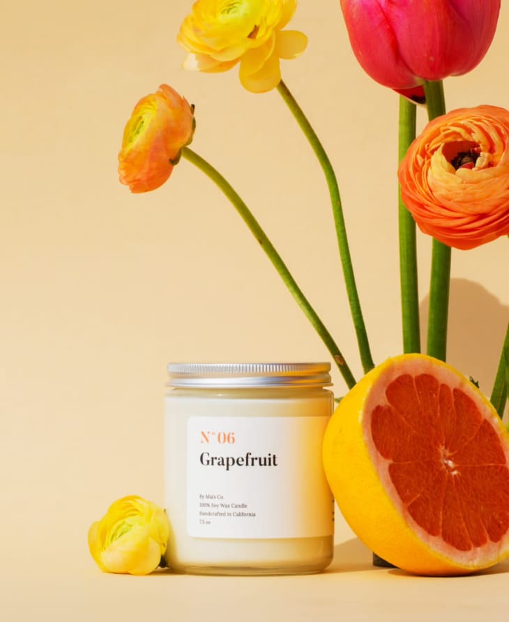 Grapefruit Candle at Etsy