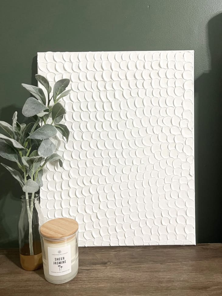 Product Image: White Texture Canvas Painting