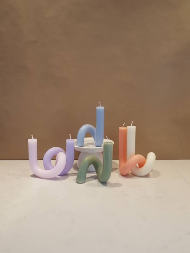 Curly-Wurly Squiggles Bendable Candle at Etsy