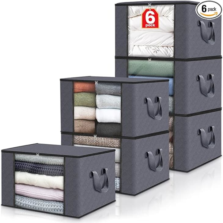 Fab Totes 6-Pack Clothes Storage at Amazon