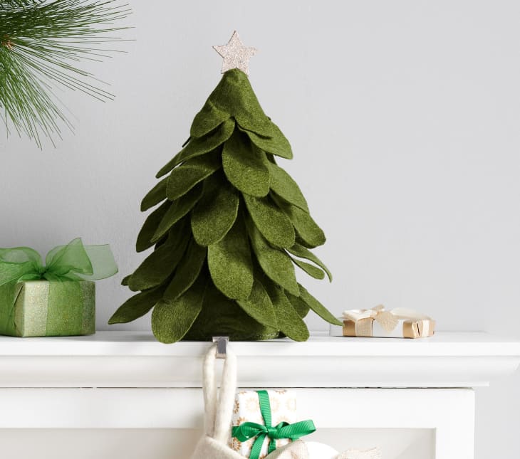 Felted Faux-Tree Stocking Holder at Pottery Barn Kids