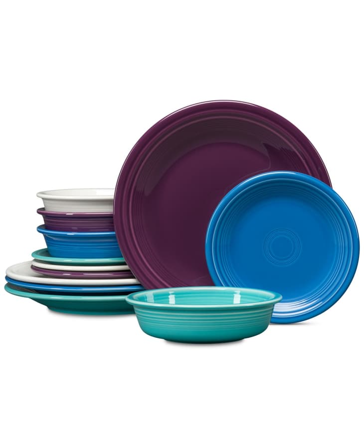 Product Image: Name: Fiesta Coastal Colors 12-Pc. Classic Dinnerware Set