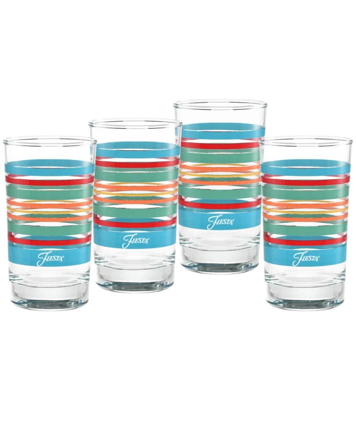 Product Image: Fiesta Rainbow Radiance Stripes 7-Ounce Juice Glass, Set of 4