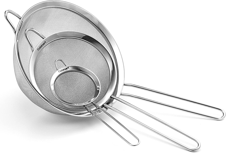 Cuisinart Set of 3 Fine Mesh Stainless Steel Strainers at Amazon