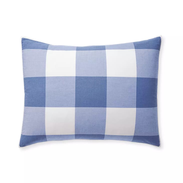 Gingham Percale Sham, Standard at Serena & Lily