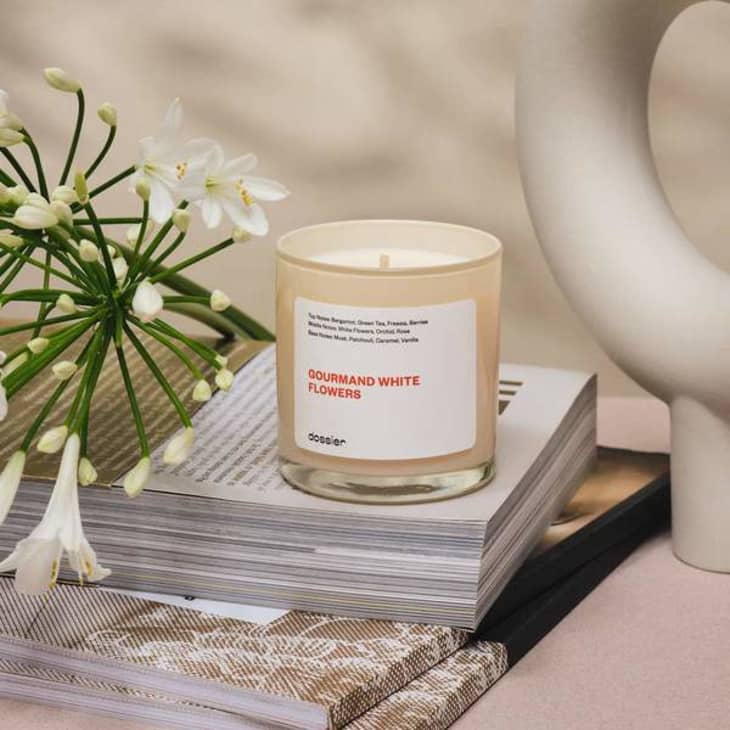 Gourmand White Flowers Candle at Dossier