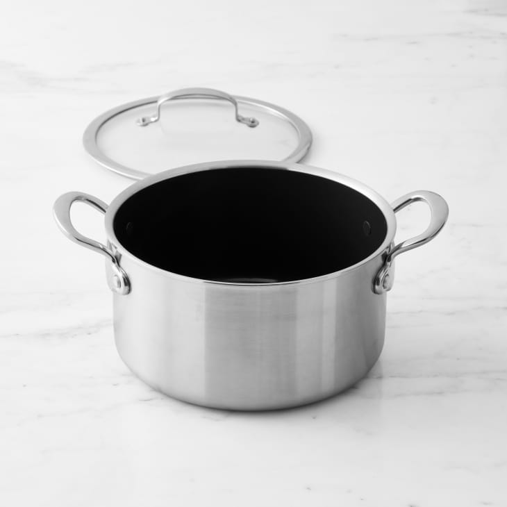 GreenPan Premiere Stainless Steel Ceramic Nonstick Covered Stockpot, 6-Qt at Williams Sonoma