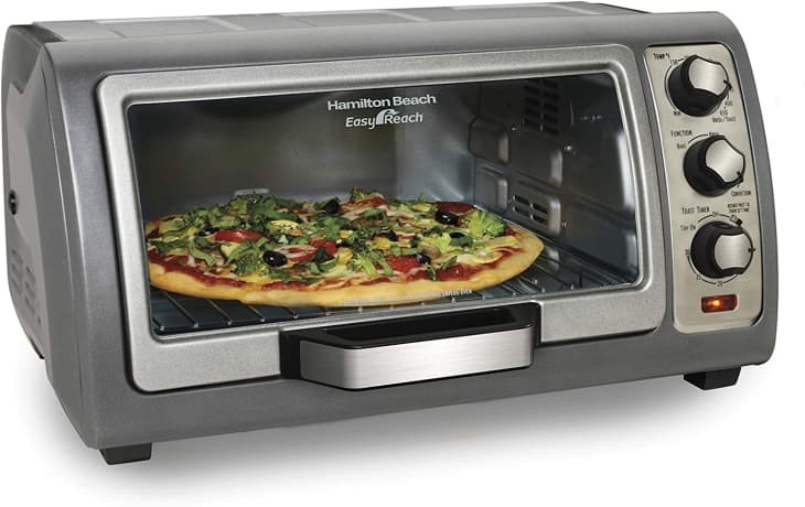 Hamilton Beach 6 Slice Countertop Toaster Oven With Easy Reach Roll-Top Door at Amazon