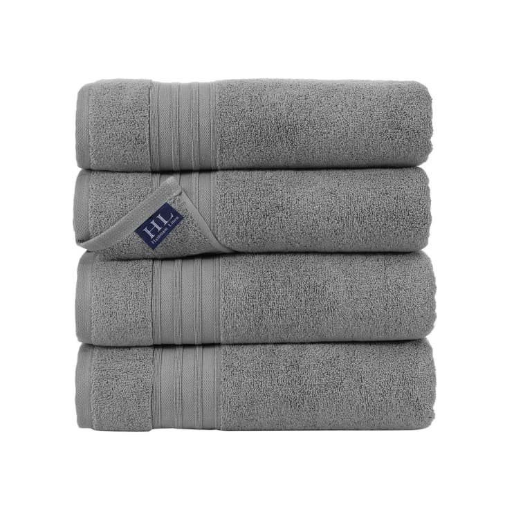 Bestselling Amazon Bath Towel Hammam Linen 4 Piece Bath Towel Set Apartment Therapy