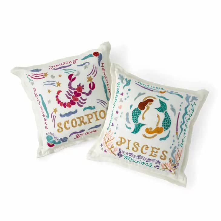 Product Image: Hand Embroidered Astrology Pillow