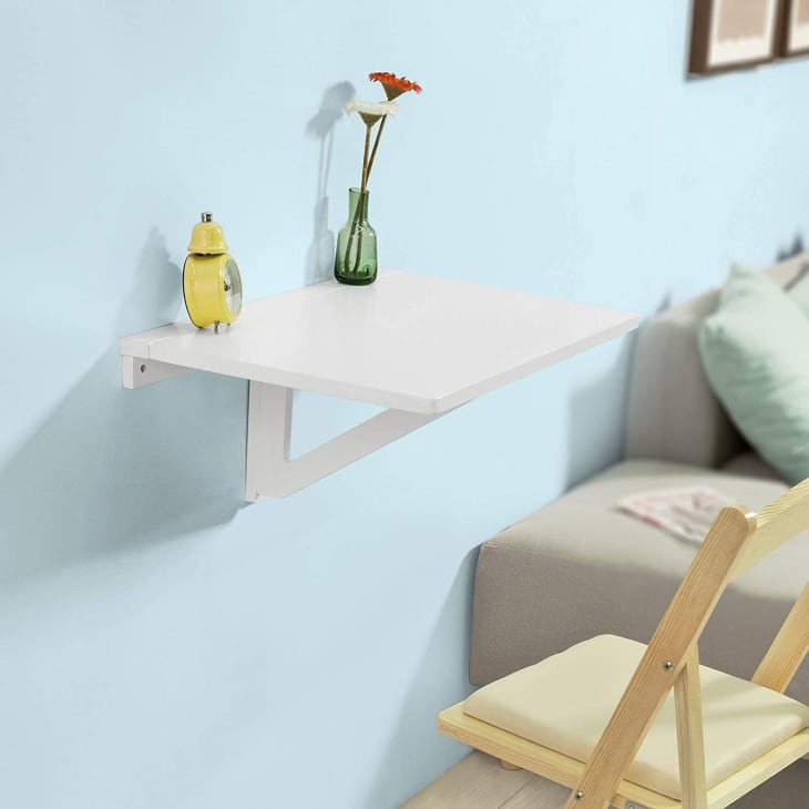 Haotian Wall-Mounted Drop-Leaf Table at Amazon