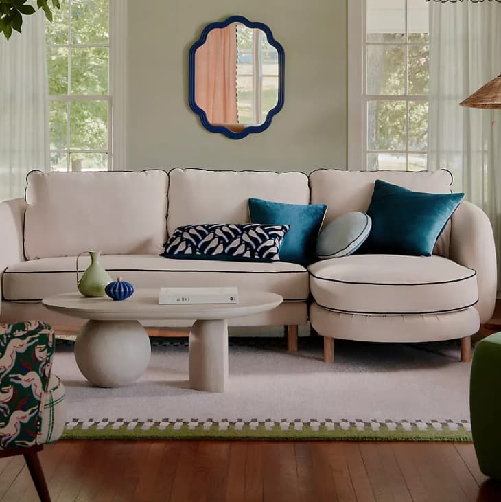 Harlow Contrast Piping Sectional at Anthropologie