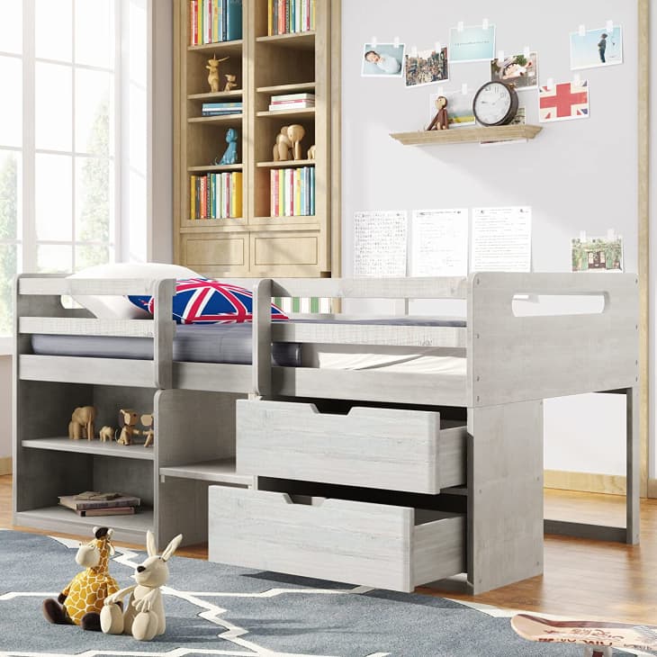 Product Image: Harper & Bright Designs Twin Loft Bed with Storage