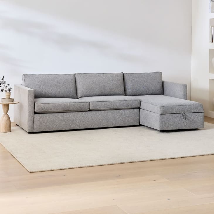 Harris Sleeper Sectional w/ Storage Chaise at West Elm