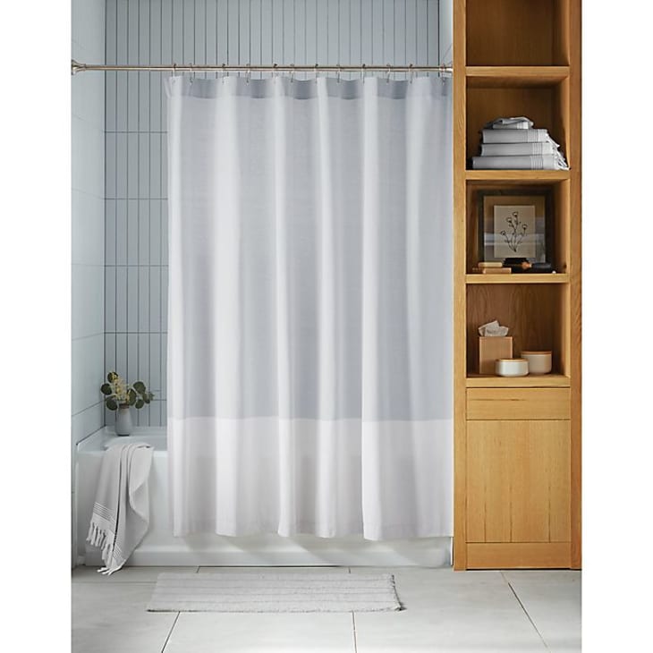 Haven 72-Inch x 72-Inch Colorblock Shower Curtain at Bed Bath & Beyond