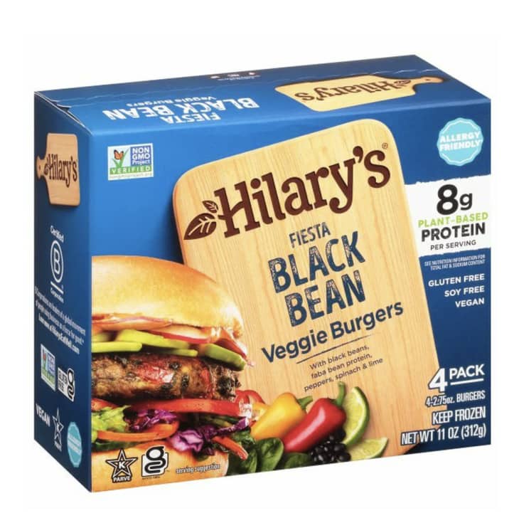 Hilary's Fiesta Black Bean Veggie Burgers at Instacart