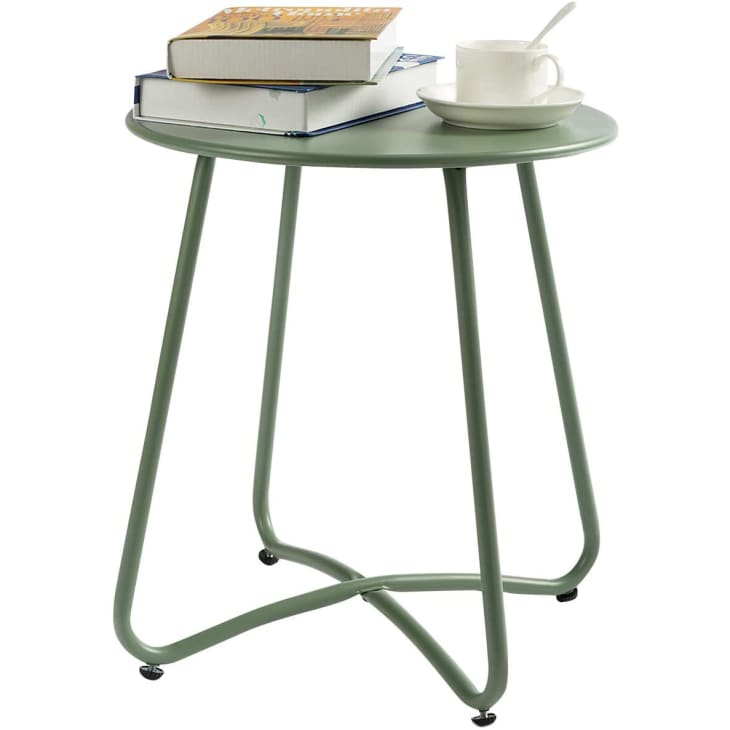 HollyHOME Round Metal Side Table at Amazon