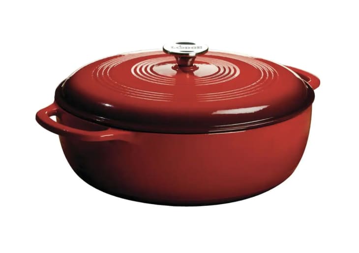 Lodge Enamelware 7.5 qt. Round Cast Iron Dutch Oven at Home Depot