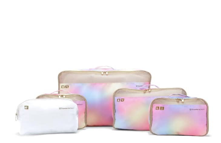 Traveler's Choice Cloverland Packing Cubes, 5-Piece Rainbow Pink Set at Home Depot