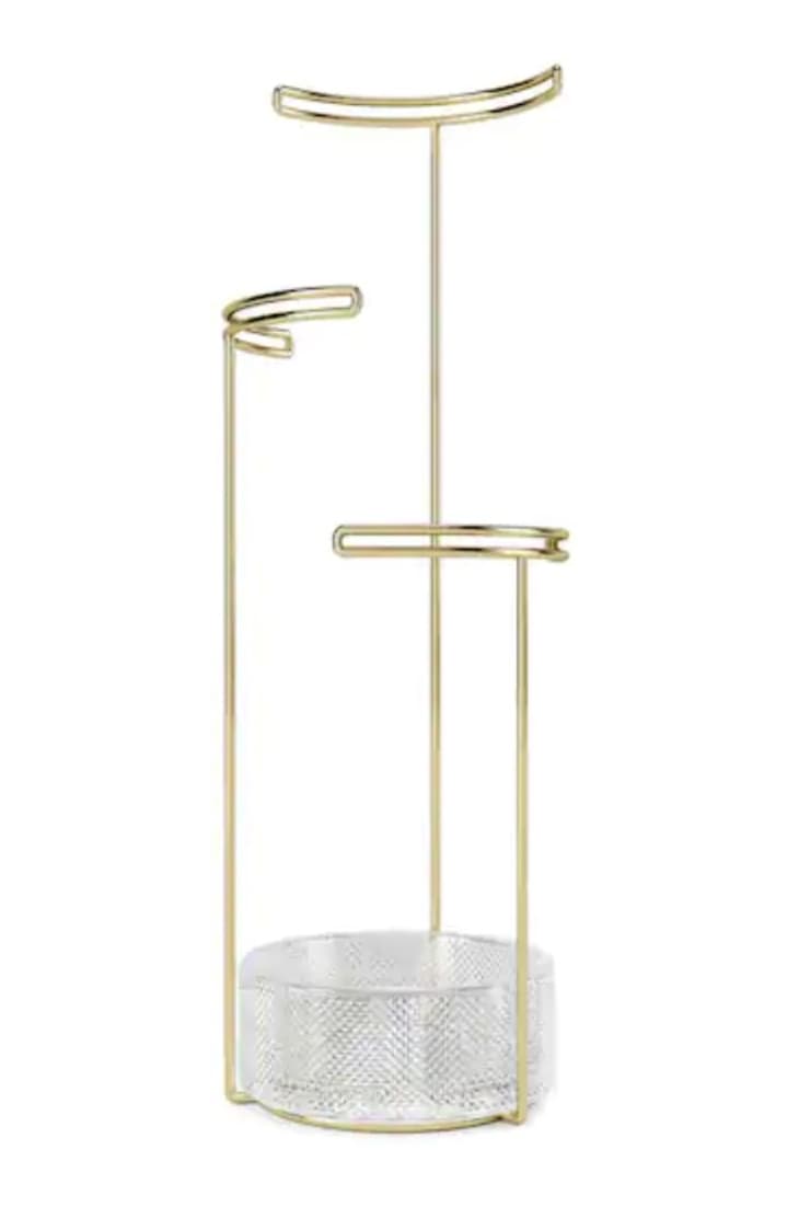 Product Image: Umbra Tesora Brass Jewelry Stand