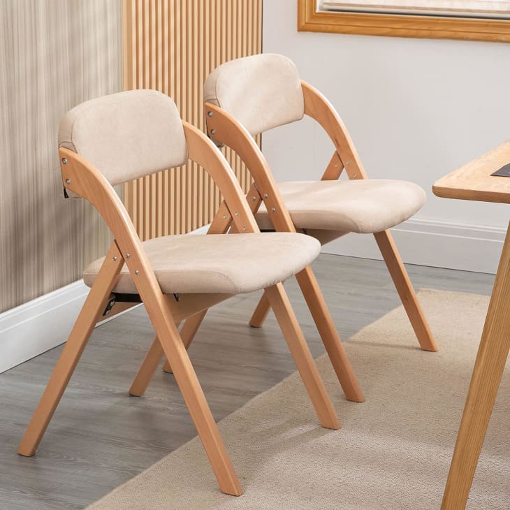 Product Image: HOMEFUN Folding Chairs with Padded Seats (Set of 2)
