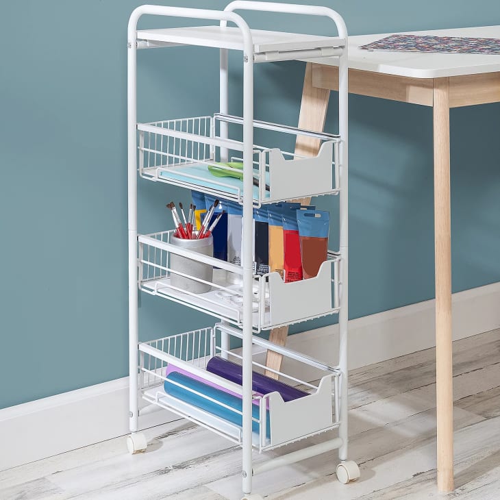 Honey-Can-Do 4-Tier Slim Rolling Cart w/Drawers at QVC.com