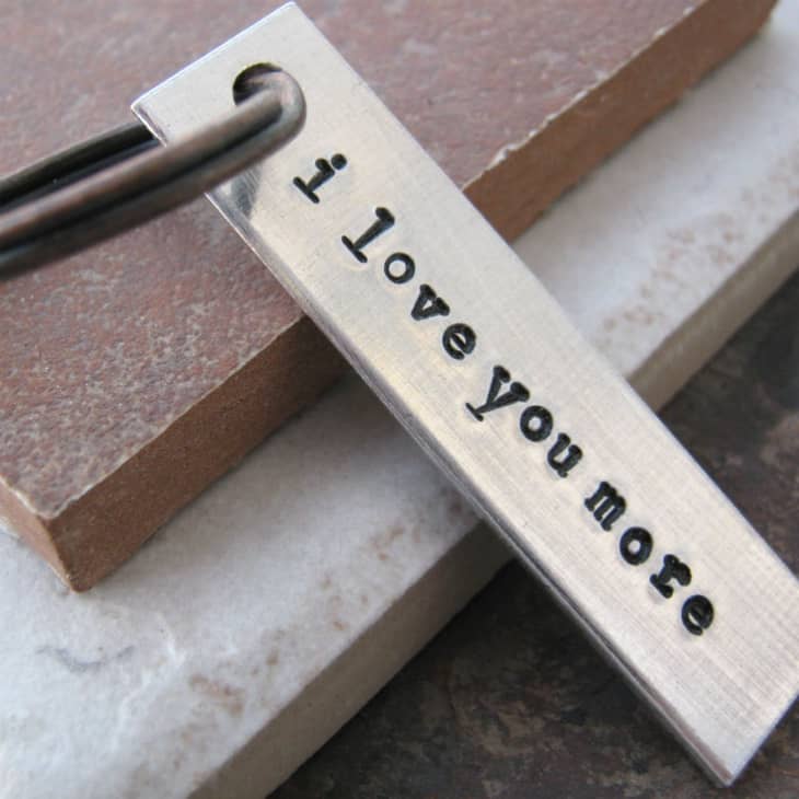 I Love You More Keychain at Etsy