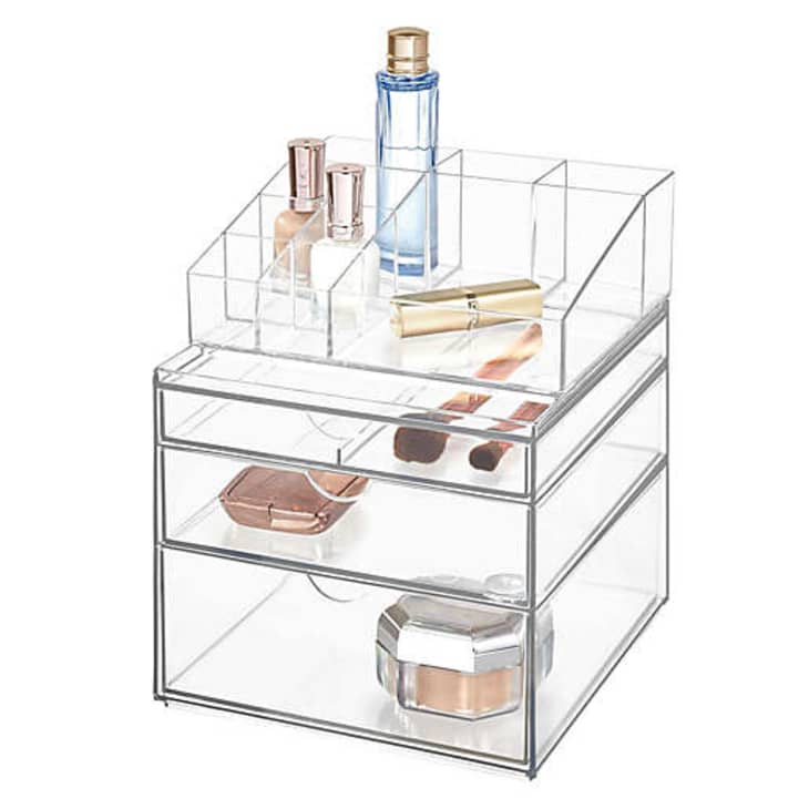 iDesign 3-Drawer Clear Stackable Cosmetic Organizer at Bed Bath & Beyond