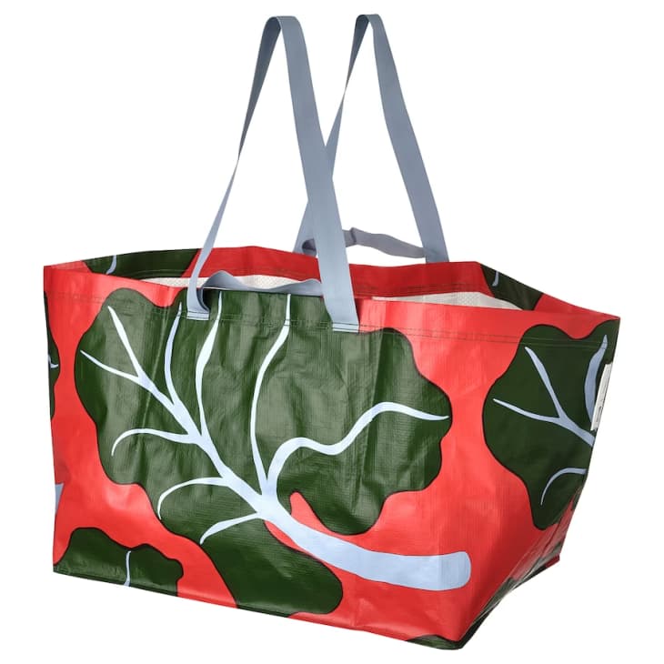BASTUA Shopping Bag, Large Leaf Pattern at IKEA