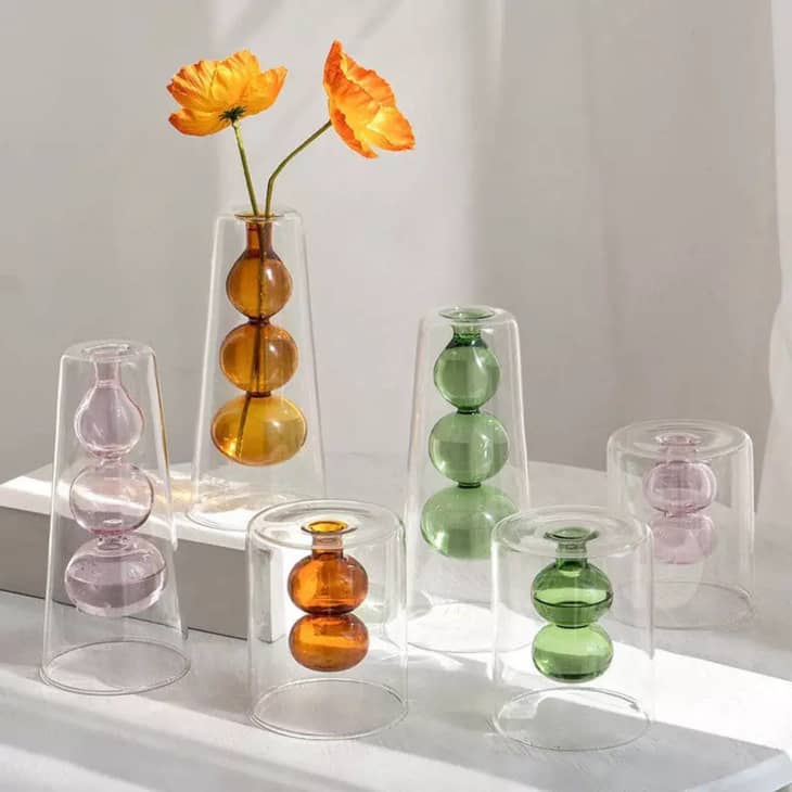 Colorful Art Nouveau Scandi Style Vases at Etsy