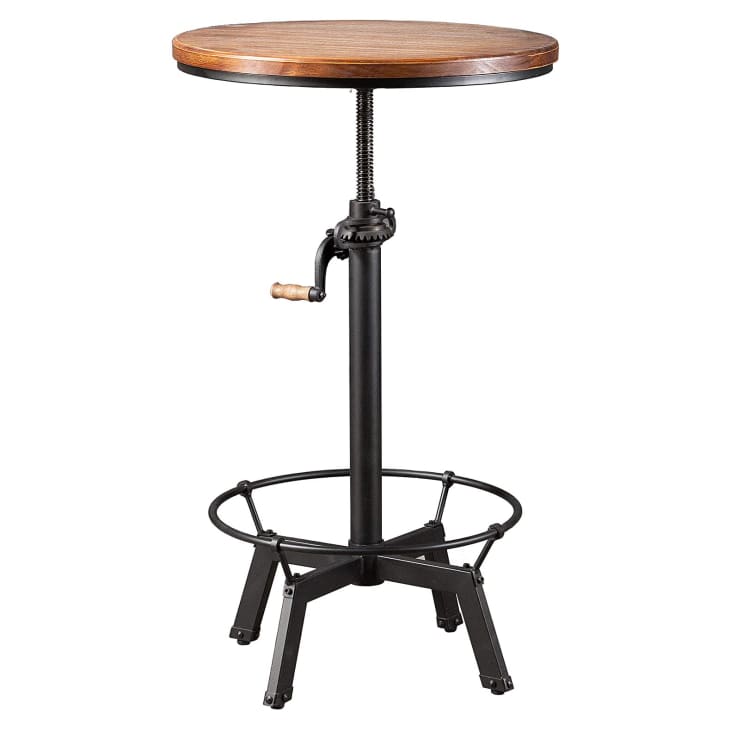 LOKKHAN Industrial Bistro Pub Table at Amazon