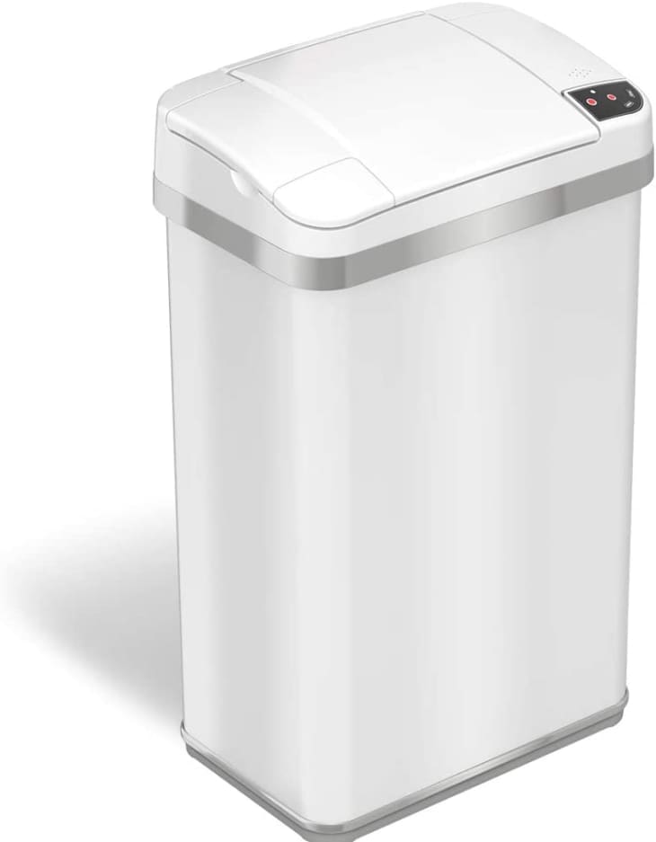 iTouchless 4-Gallon Sensor Trash Can with Odor Filter at Amazon