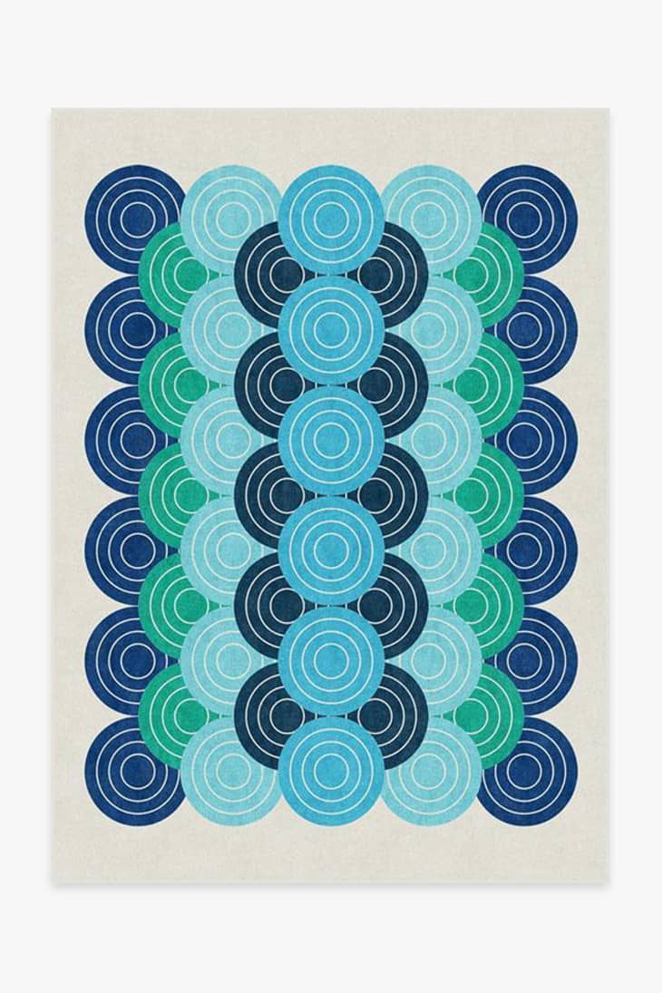 Product Image: Jonathan Adler Biba Blue Green Rug, 5' x 7'