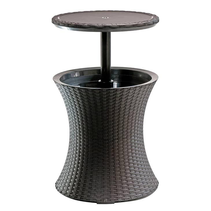 Keter Outdoor Side Table with Cooler at Amazon