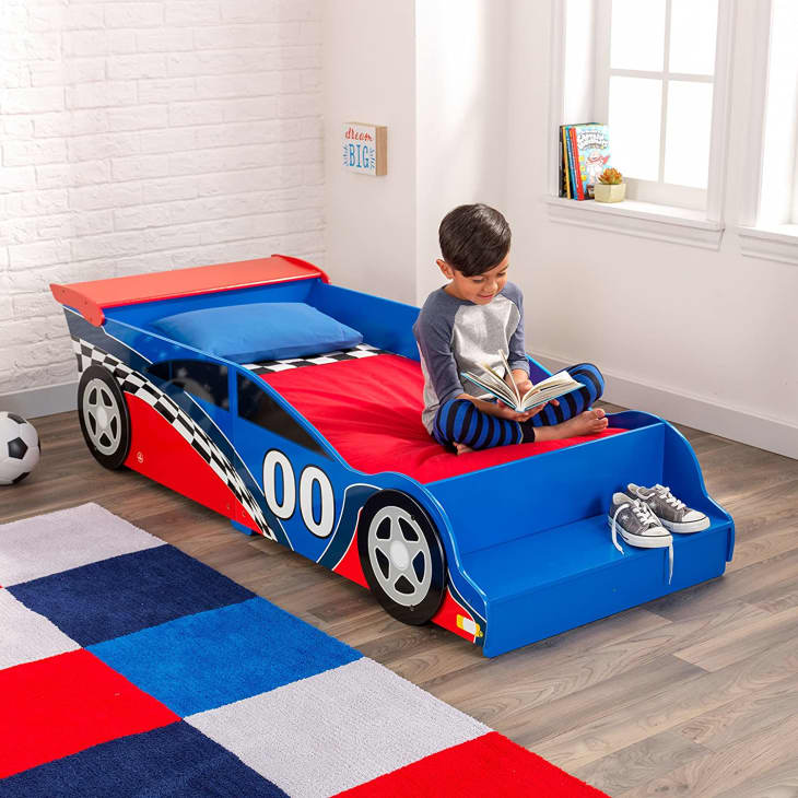 Product Image: KidKraft Wooden Race Car Toddler Bed