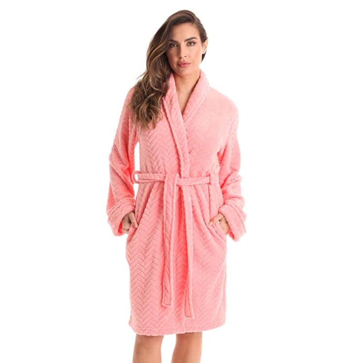 Product Image: Just Love Kimono Robe Velour Chevron Texture Bath Robes for Women