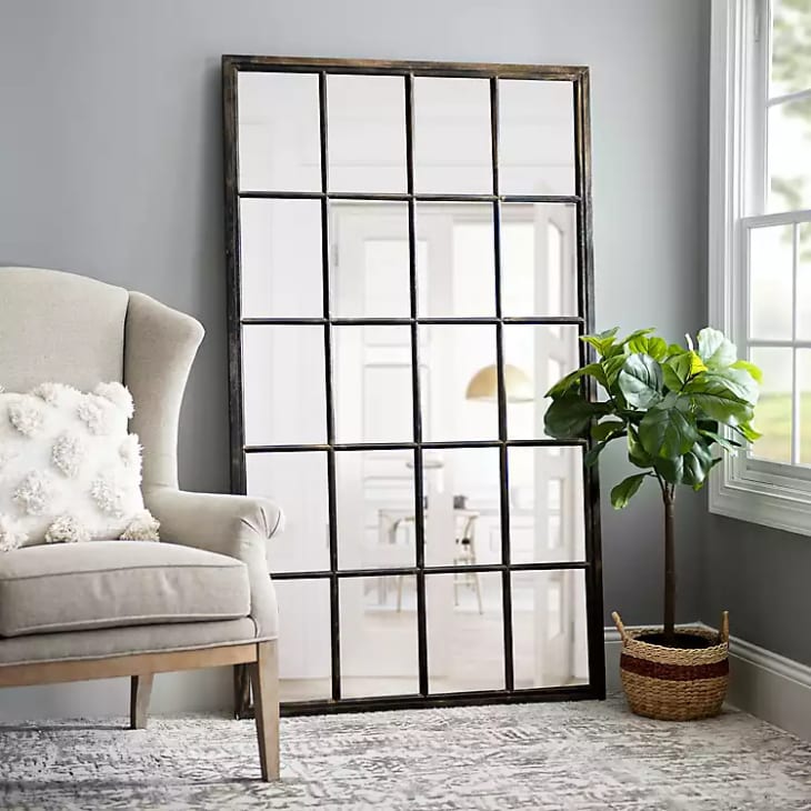 Product Image: Wooden 20-Pane Leaner Mirror, 40x67 in.