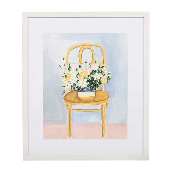 Product Image: Yellow Chair with Yellow Flowers Framed Art Print