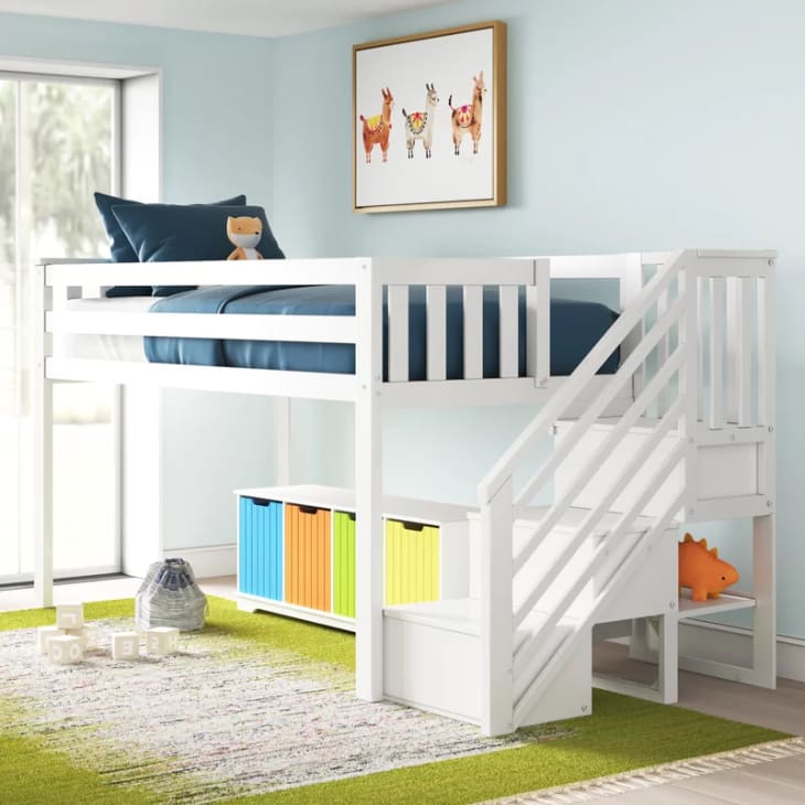Product Image: Kittitas Twin Loft Bed with Stairs