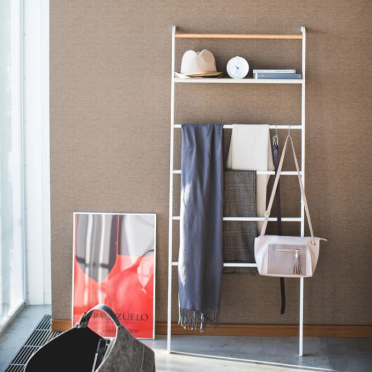 Product Image: Leaning Ladder Rack with Shelf