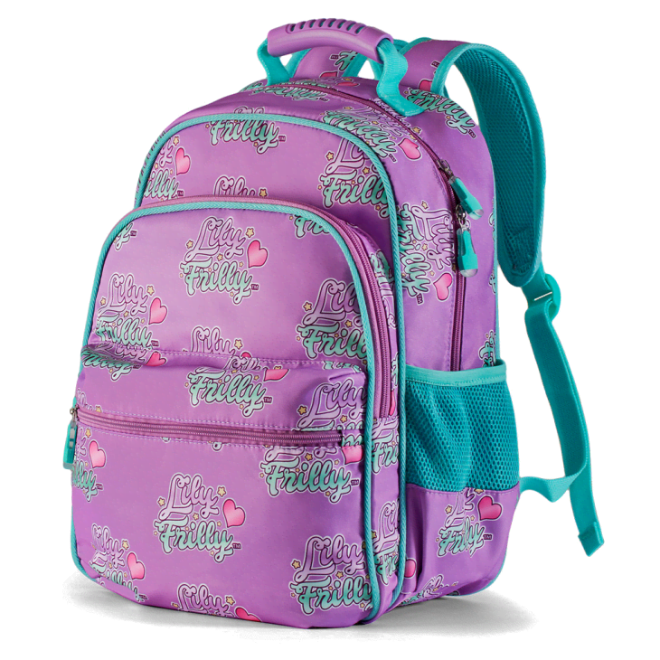 Product Image: Lily Frilly Purple Logo Backpack
