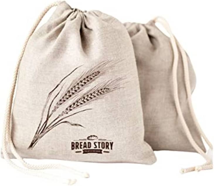 Linen Bread Bags at Amazon