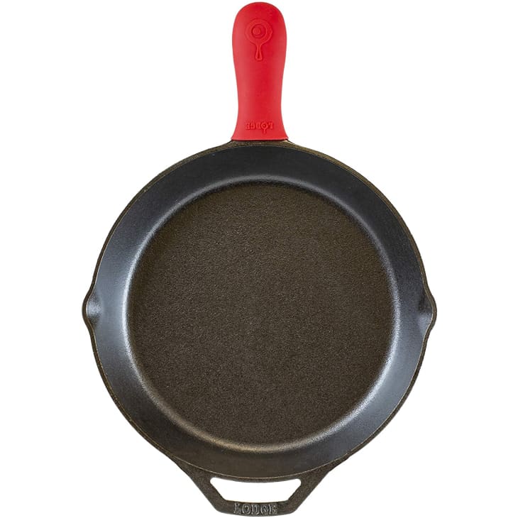 Lodge Pre-Seasoned 12-inch Cast Iron Skillet with Assist Handle Holder at Amazon