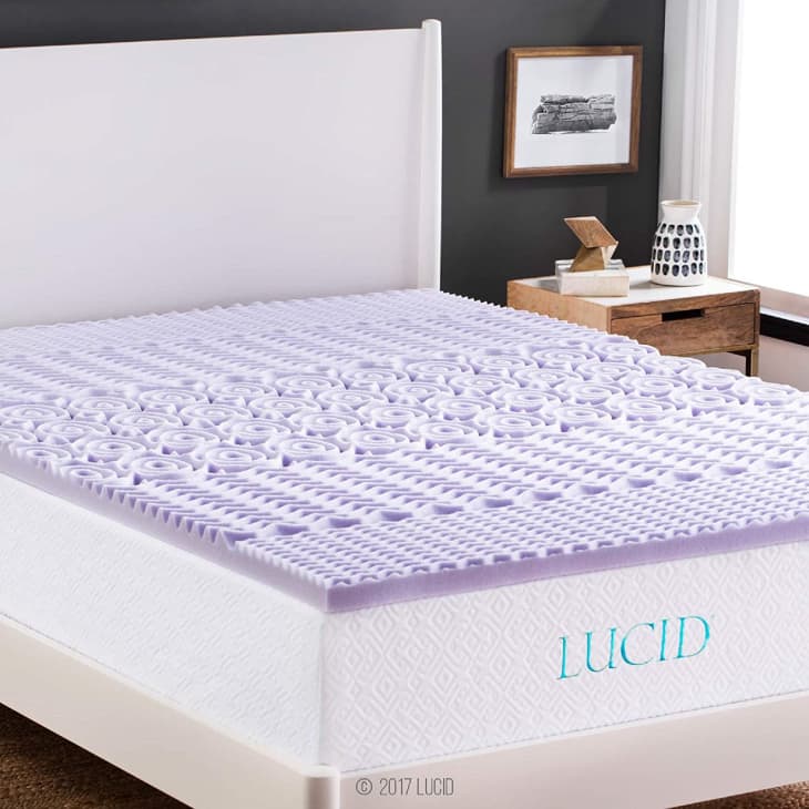 Lucid 5 Zone Lavender Memory Foam Mattress Topper at Amazon