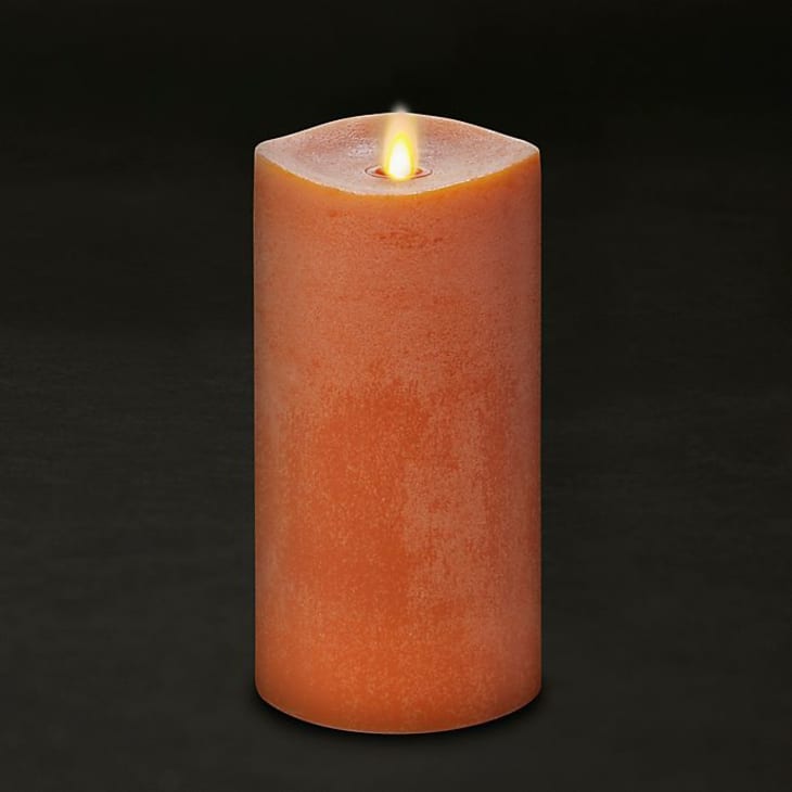 Luminara Real-Flame Effect Pillar Candle at Bed Bath & Beyond
